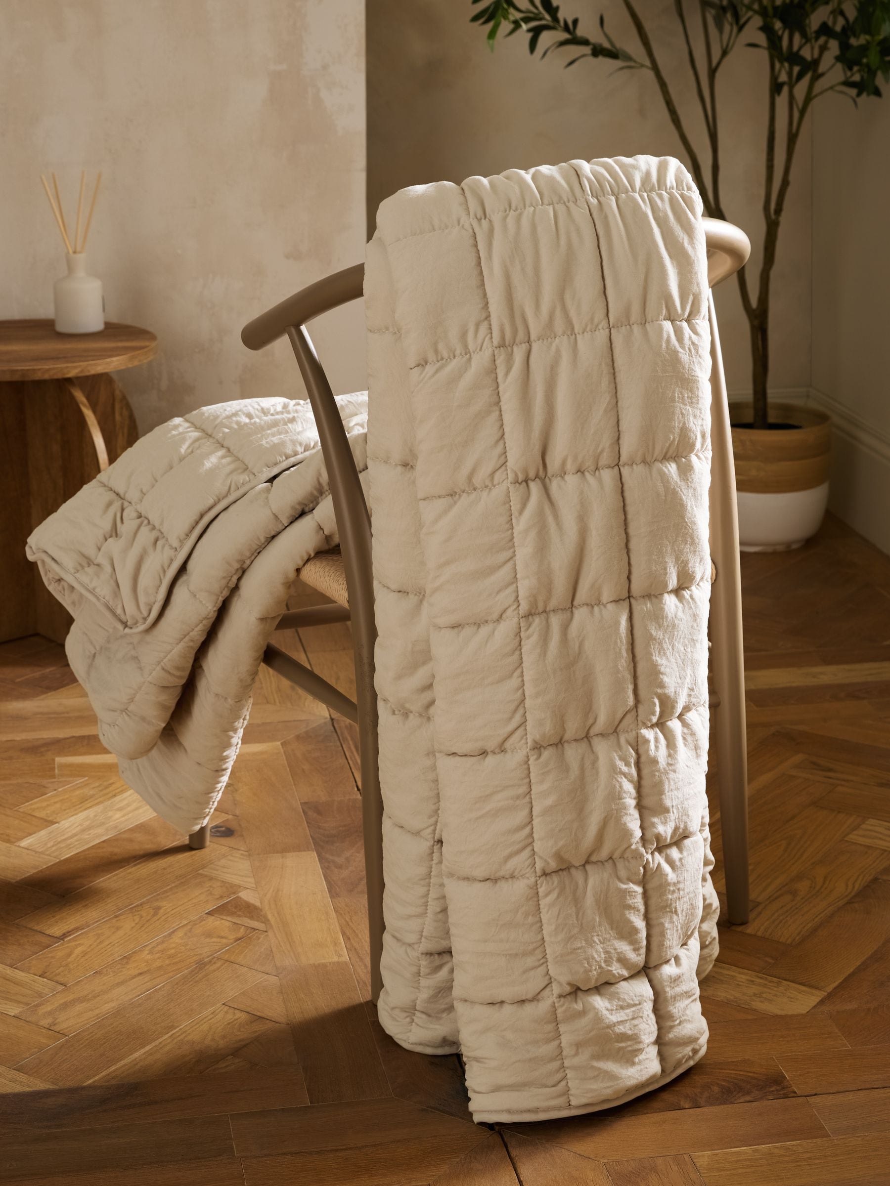 Buy Natural Darcie Textured Quilted Bedspread from Next Ukraine