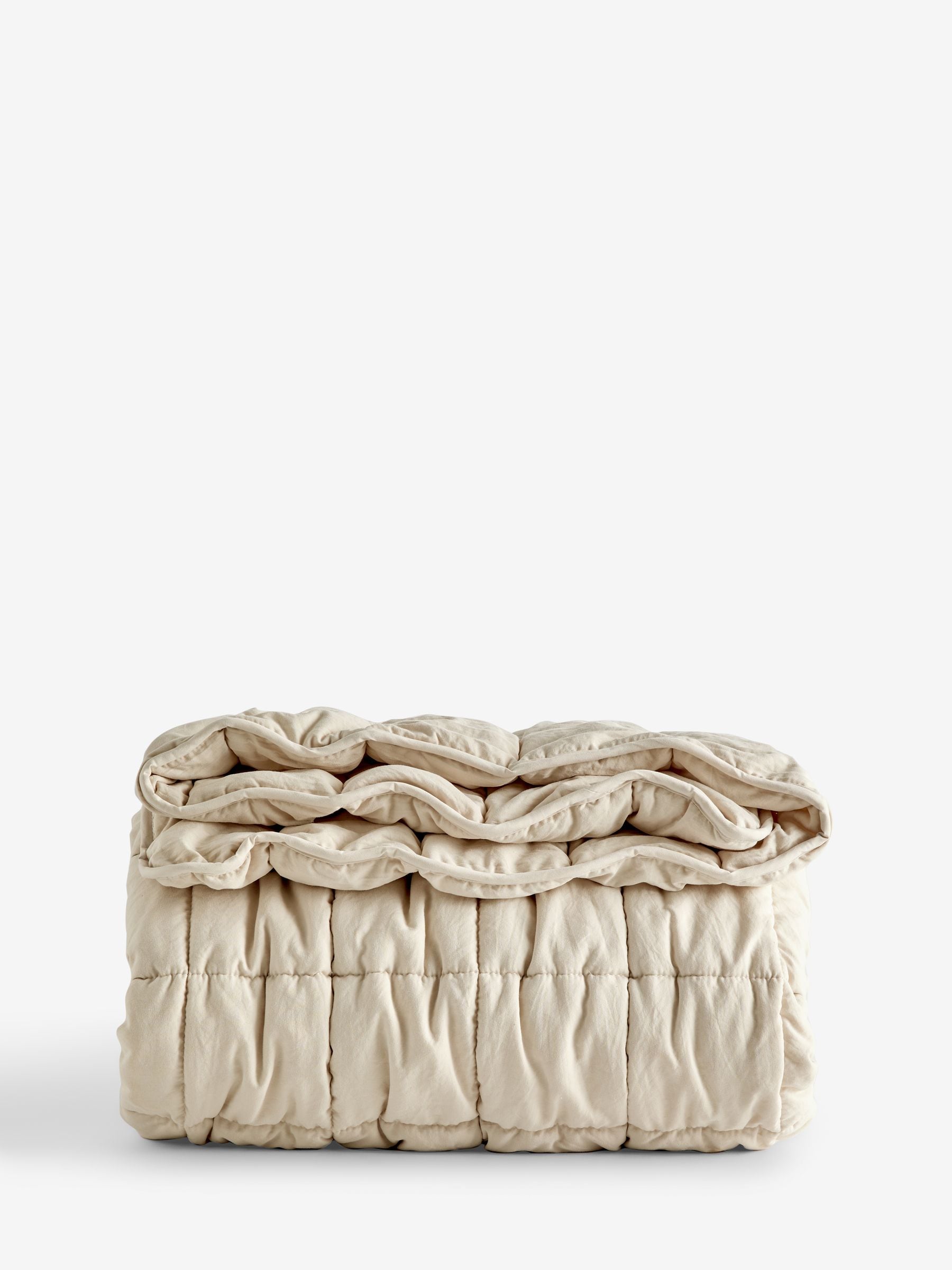 Buy Natural Darcie Textured Quilted Bedspread from Next Ukraine