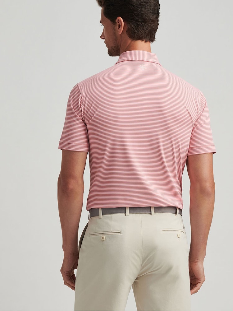 Peter Millar Pink Ballad Performance Jersey Polo Shirt - Image 2 of 3