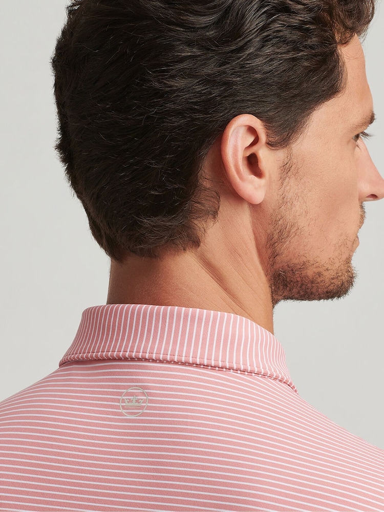 Peter Millar Pink Ballad Performance Jersey Polo Shirt - Image 3 of 3