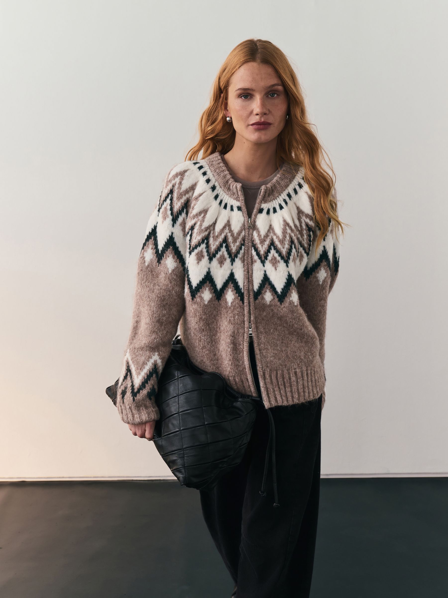 トップス KAJA WOOL AIR YARN HENLEY NECKKNIT M ovy M・黒】KAJA WOOL AIR YARN HENLEY NECK KNIT