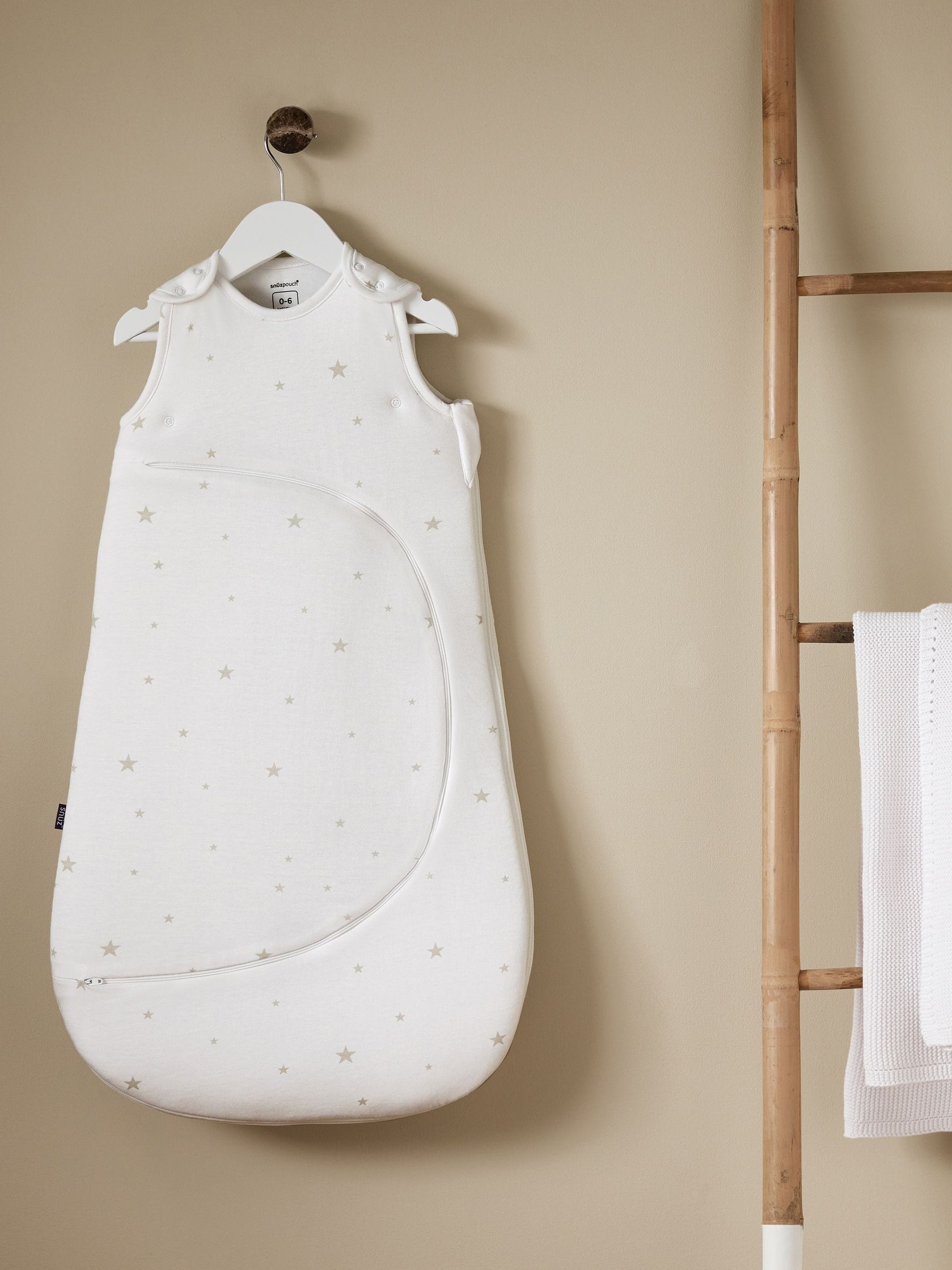 Buy Snuz White Star SnuzPouch 2.5 Tog Baby 6-18 Months