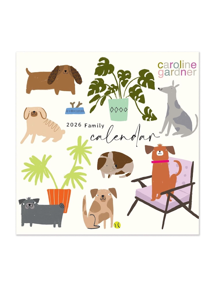 Caroline Gardner 2026 Dogs Family Organiser Calendar & Slim Diary Set - Image 2 of 6 Caroline Gardner 2026 Dogs Family Organiser Calendar & Slim Diary Set - Image 2 of 6