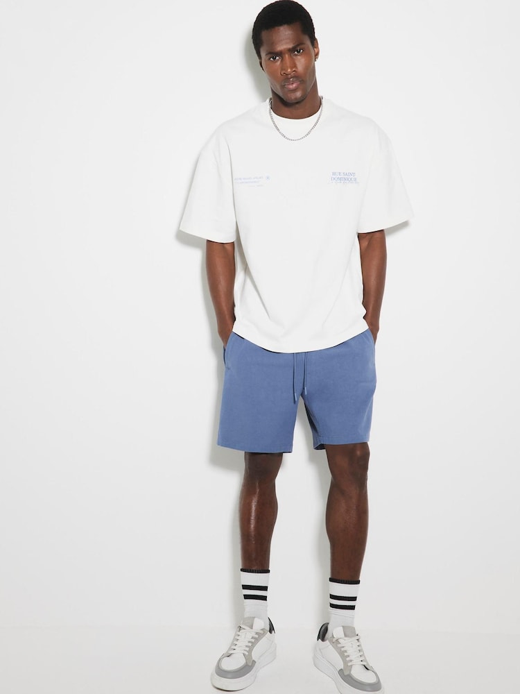 River Island Blue Pull On Shorts - Image 1 of 1