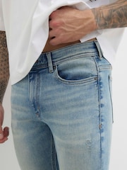 River Island Blue Spray On Skinny Jeans - Image 3 of 4