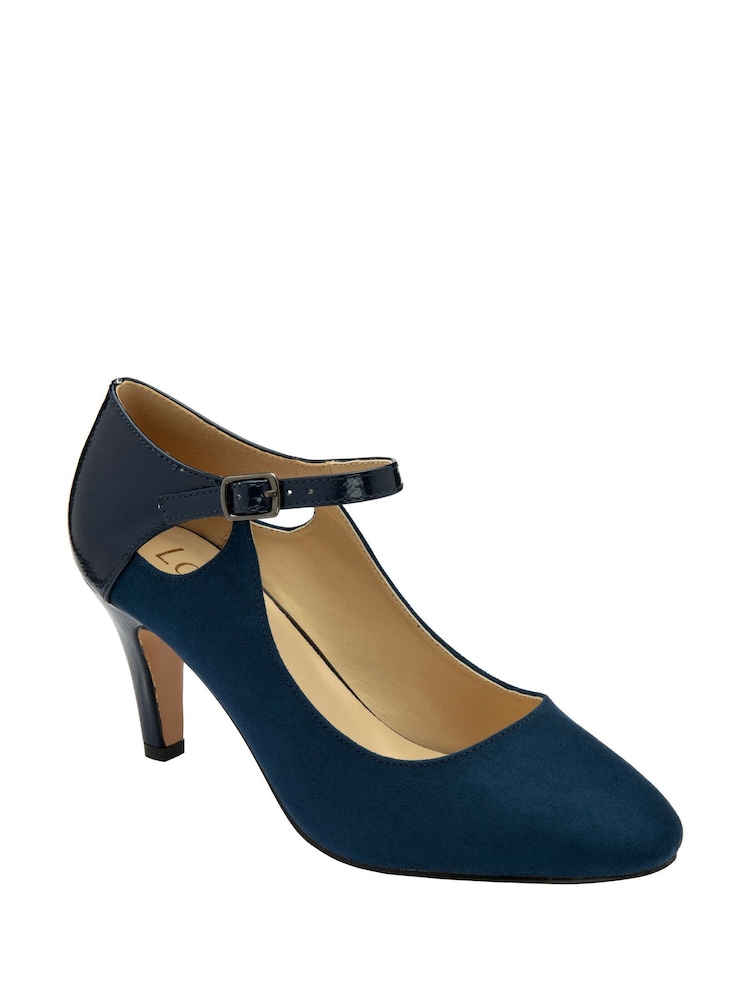 Lotus Blue Heeled Pump Court Shoes - Image 1 of 4 Lotus Blue Heeled Pump Court Shoes - Image 1 of 4