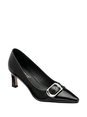 أسود - Lotus Heeled Pump Court Shoes - صورة 1 من 4