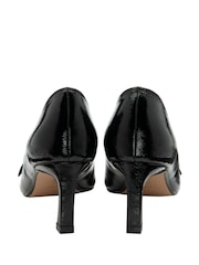 أسود - Lotus Heeled Pump Court Shoes - صورة 3 من 4