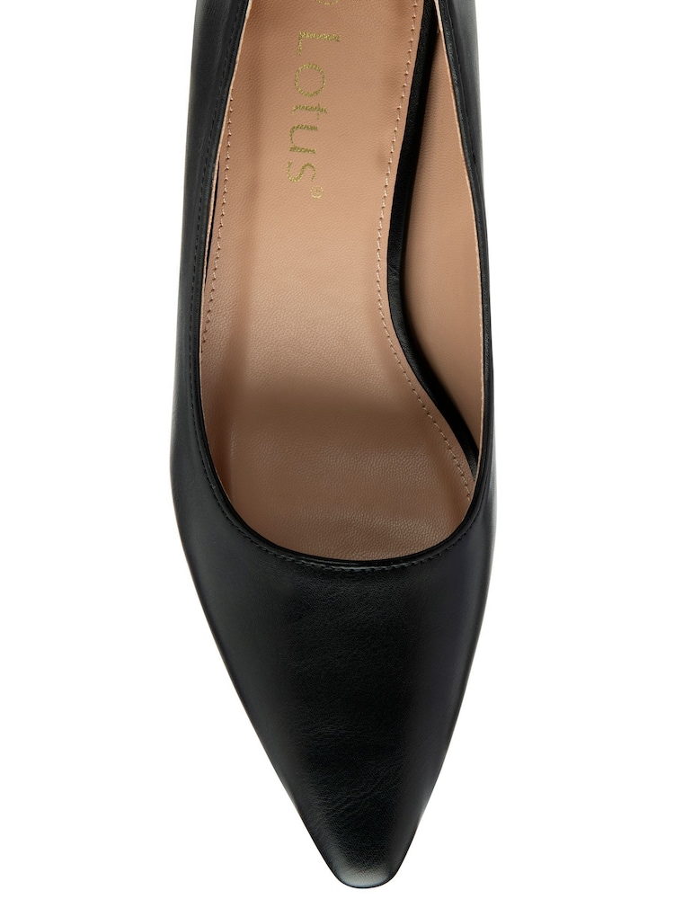 أسود - Lotus Heeled Pump Court Shoe - صورة 4 من 4