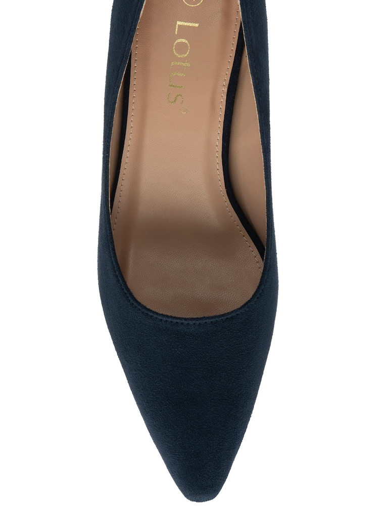 أزرق - Lotus Heeled Pump Court Shoe - صورة 4 من 4