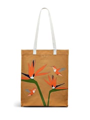 Radley Medium Birds Of Paradise Open Top Brown Tote Bag - Image 1 of 4
