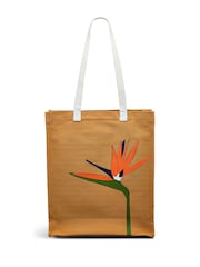 Radley Medium Birds Of Paradise Open Top Brown Tote Bag - Image 2 of 4