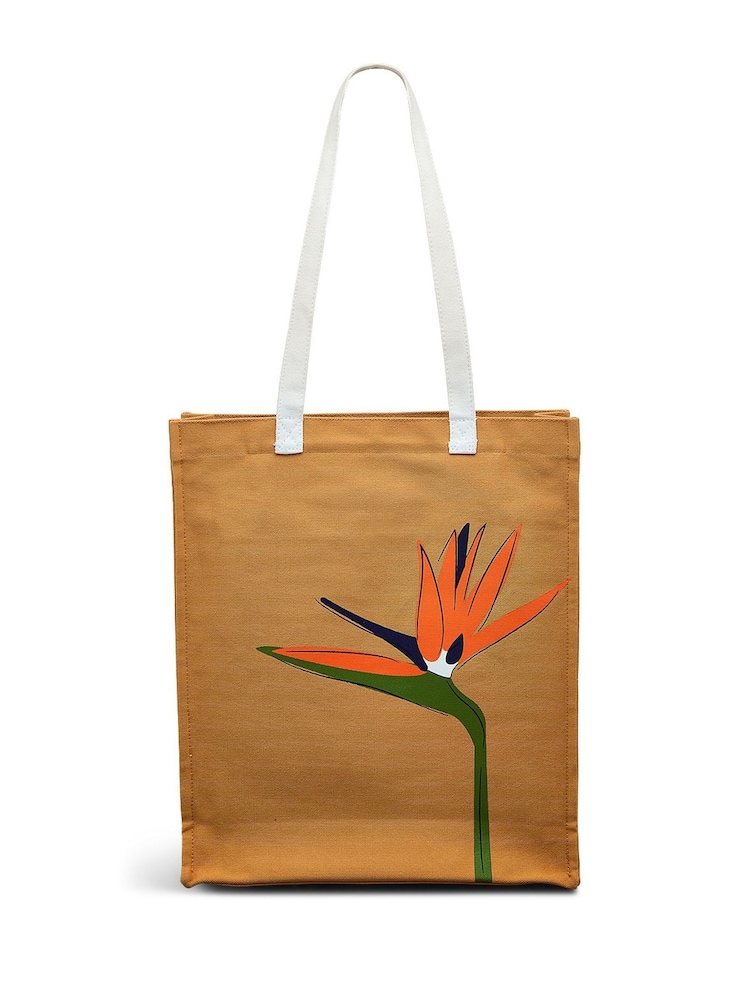 Radley Medium Birds Of Paradise Open Top Brown Tote Bag - Image 2 of 4