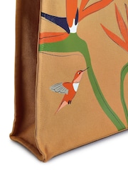 Radley Medium Birds Of Paradise Open Top Brown Tote Bag - Image 4 of 4