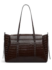 Radley Large The Chancery Faux Croc Flapover Shoulder Bag - Image 2 of 4