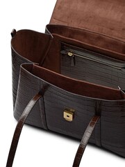 Radley Large The Chancery Faux Croc Flapover Shoulder Bag - Image 3 of 4