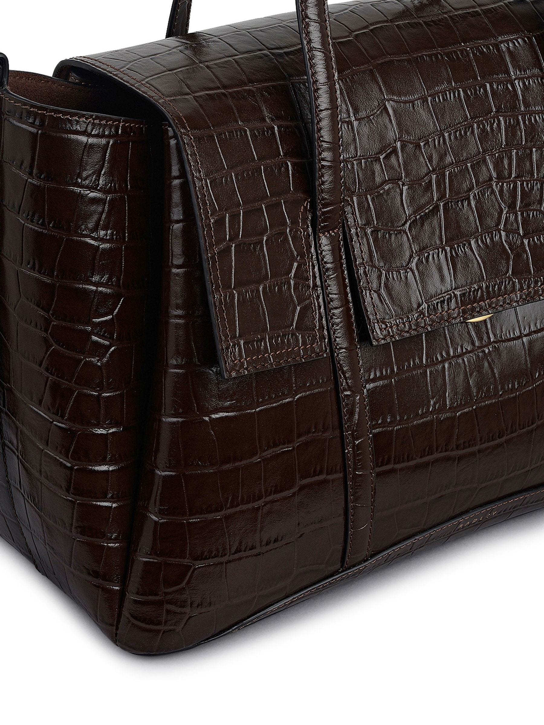 Buy Radley Brown Faux Croc The Chancery Large Shoulder Bag from