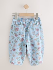 नीलो फ्लोरल  Print - पुलन ब्यारेल जिन्स (3महिना-7वर्ष) - 8मध्ये 6 तस्बिर
