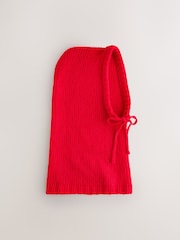 Nothing Ordinary Red Knitted Hooded Snood With Wool - Image 4 of 6
