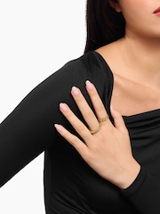 Thomas Sabo Gold Tone Box Chain Ring - Image 2 of 4