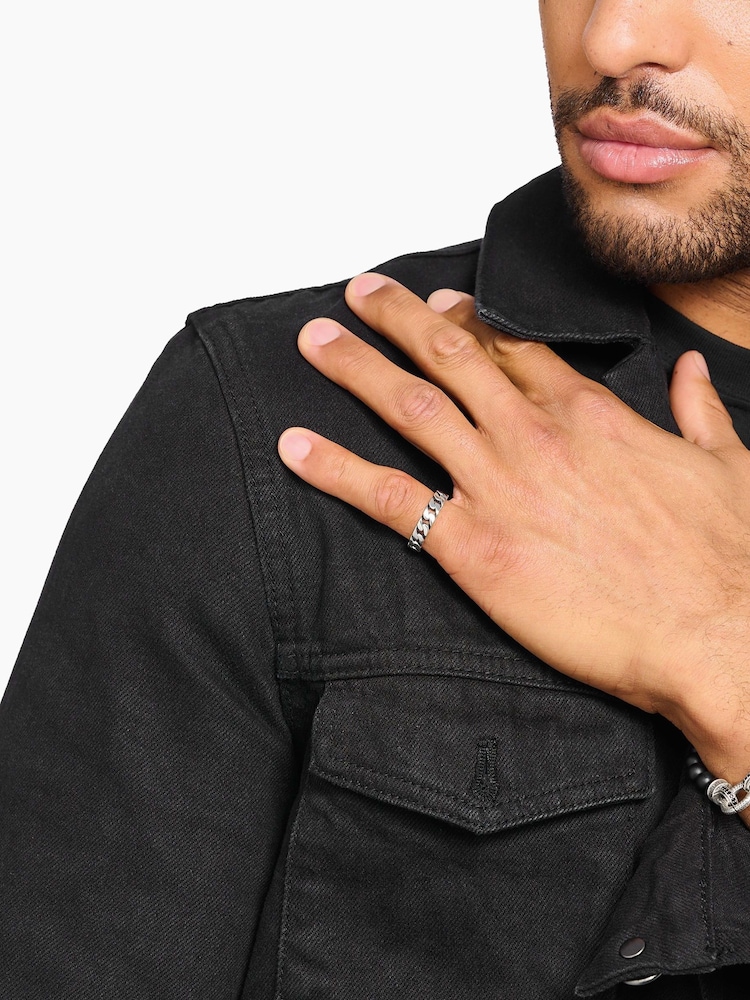 Thomas Sabo Silver Tone Chain Link Ring - Image 2 of 2