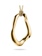 Thomas Sabo Gold Tone Natural Beauty Necklace With Organically Shaped Pendant - Image 1 of 3