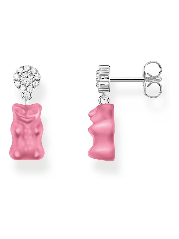 Thomas Sabo Pink x Haribo Studs Earrings With Goldbears - Image 1 of 2