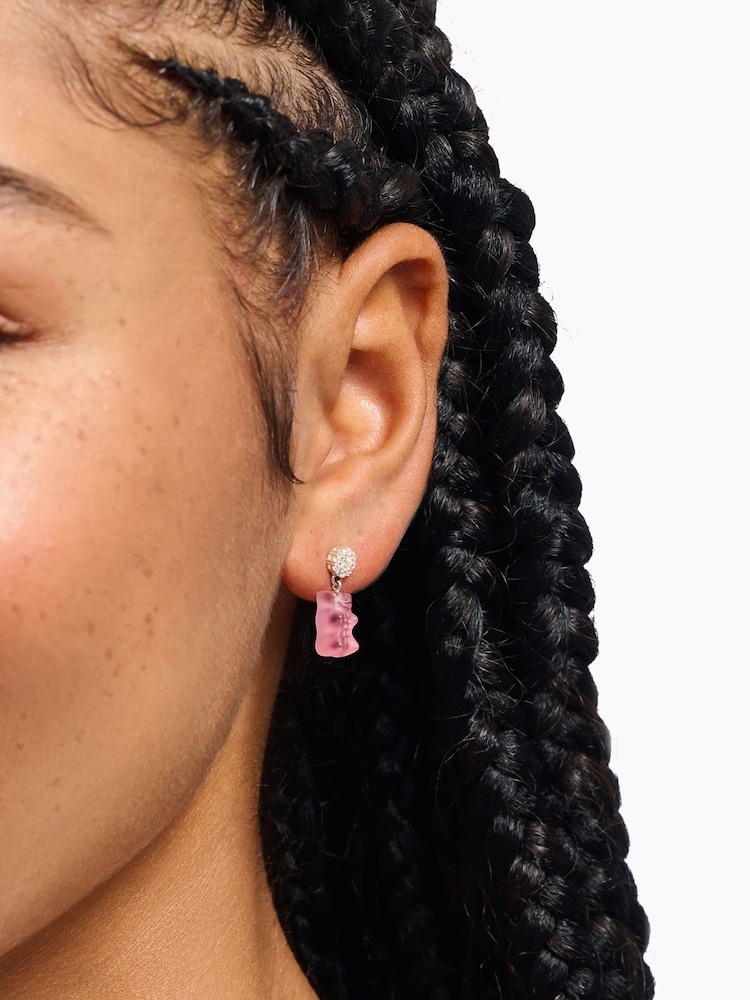 Thomas Sabo Pink x Haribo Studs Earrings With Goldbears - Image 2 of 2