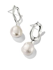 Thomas Sabo White Natural Beauty Earrings With Pearl - Image 1 of 2
