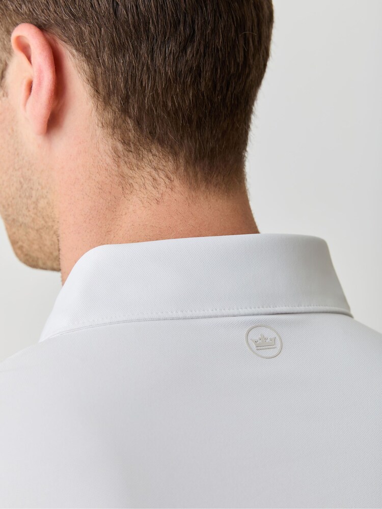 Peter Millar White Soul Performance Mesh Polo Shirt - Image 1 of 1