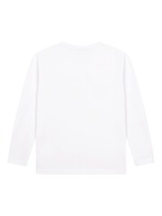BOSS White Logo Long Sleeve T-Shirt - Image 2 of 2