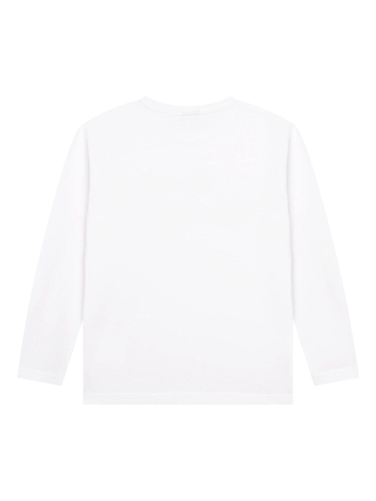 BOSS White Logo Long Sleeve T-Shirt - Image 2 of 2