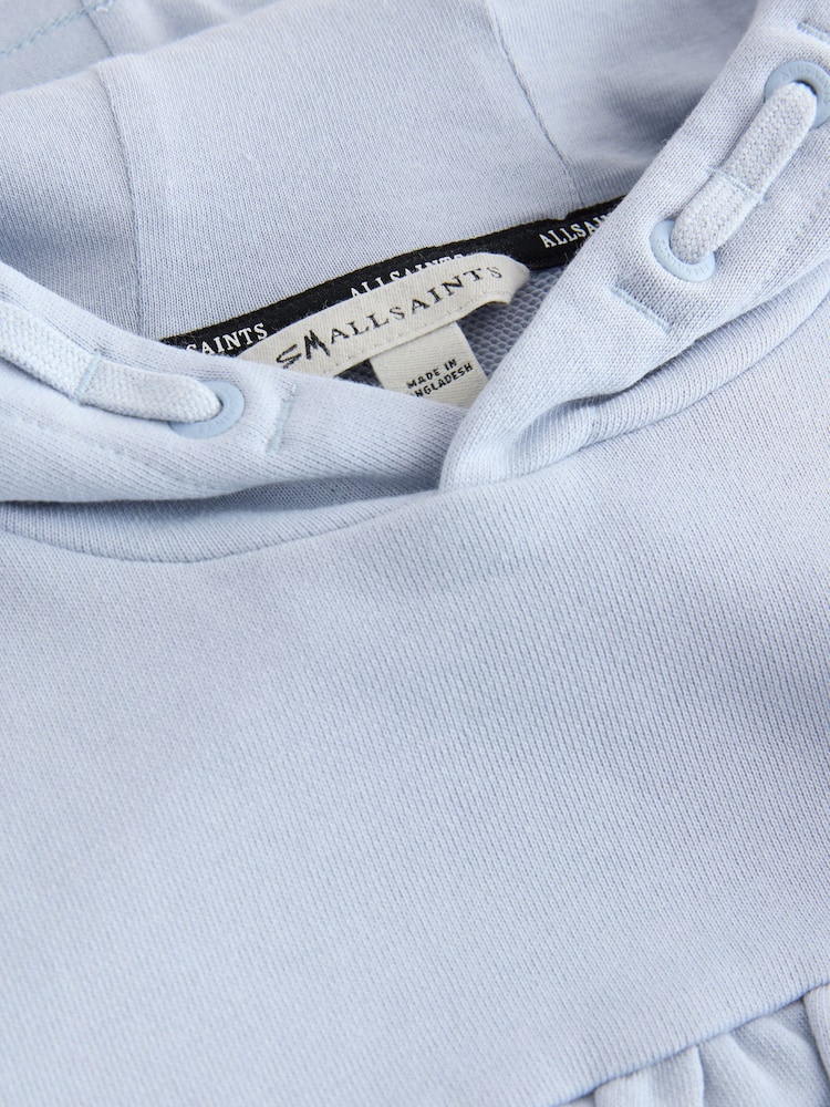 smALLSAINTS Light Blue Lover Frill Hoodie and Ribbed Flared Leggings Younger Set - Image 14 of 14