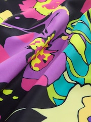 Black Tropical Cutout Swimsuit (3-16yrs) - Image 8 of 9