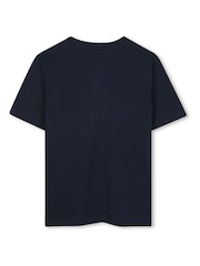 Azul - Camiseta de manga corta con el logotipo de BOSS - Imagen 2 de 3