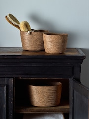 The Set 3 Pack Natural Oval Storage Baskets - Image 1 of 5