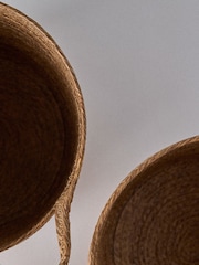 The Set 3 Pack Natural Oval Storage Baskets - Image 5 of 5