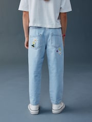 ខៀវស្រាល - Floral Embroidered Jeans (3-16yrs) - រូបភាព 3 នៃ 5