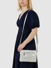 Pavers Silver Zip Close Shoulder Bag - Image 1 of 4