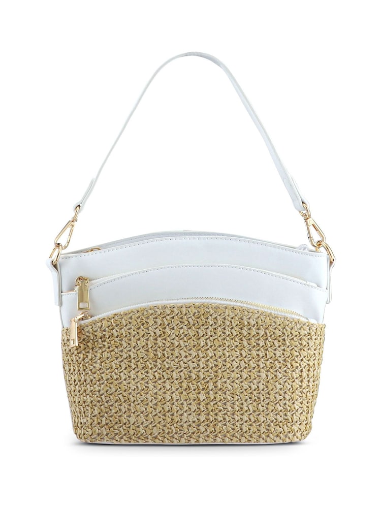 Pavers Vanilla White Adjustable Cross-Body Bag - Image 2 of 4