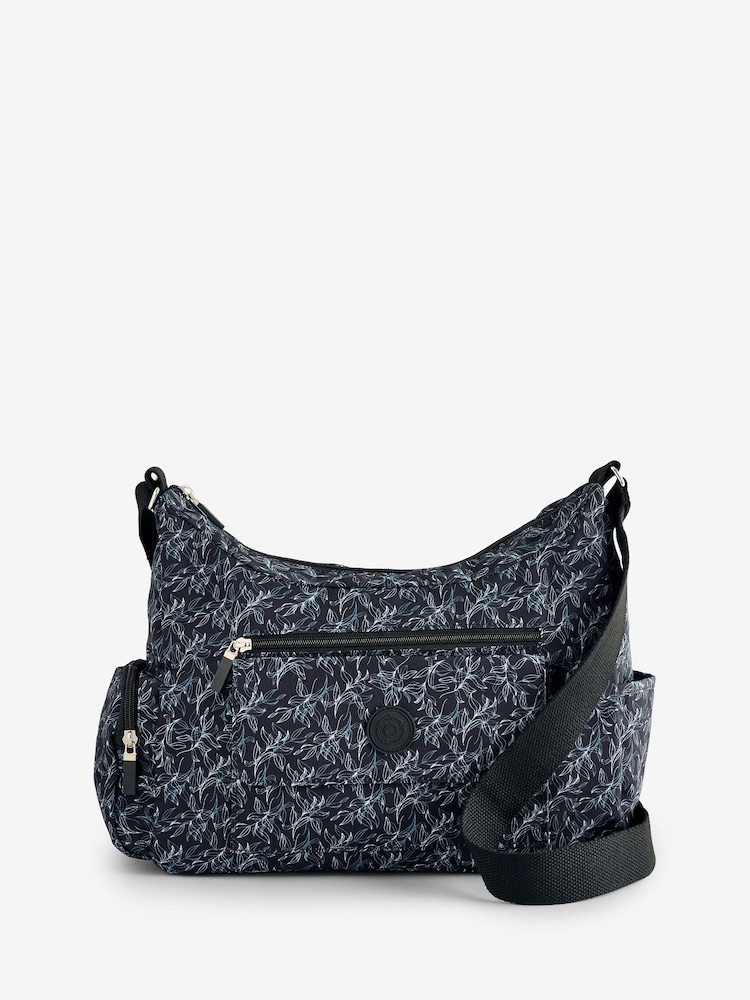 Pavers Black Zip Close Shoulder Bag - Image 3 of 3 Pavers Black Zip Close Shoulder Bag - Image 3 of 3