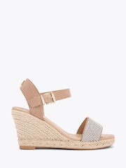 KG Kurt Geiger Silver Chrome PAISLEY BLING2 Sandals - Image 1 of 4
