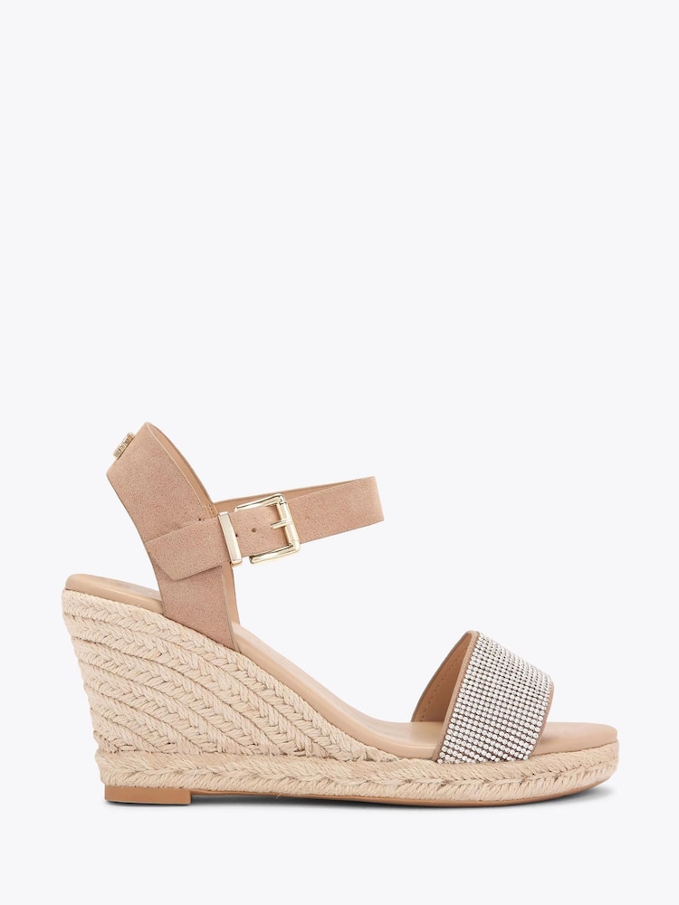KG Kurt Geiger Silver Chrome PAISLEY BLING2 Sandals - Image 1 of 4