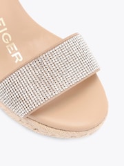 KG Kurt Geiger Silver Chrome PAISLEY BLING2 Sandals - Image 3 of 4
