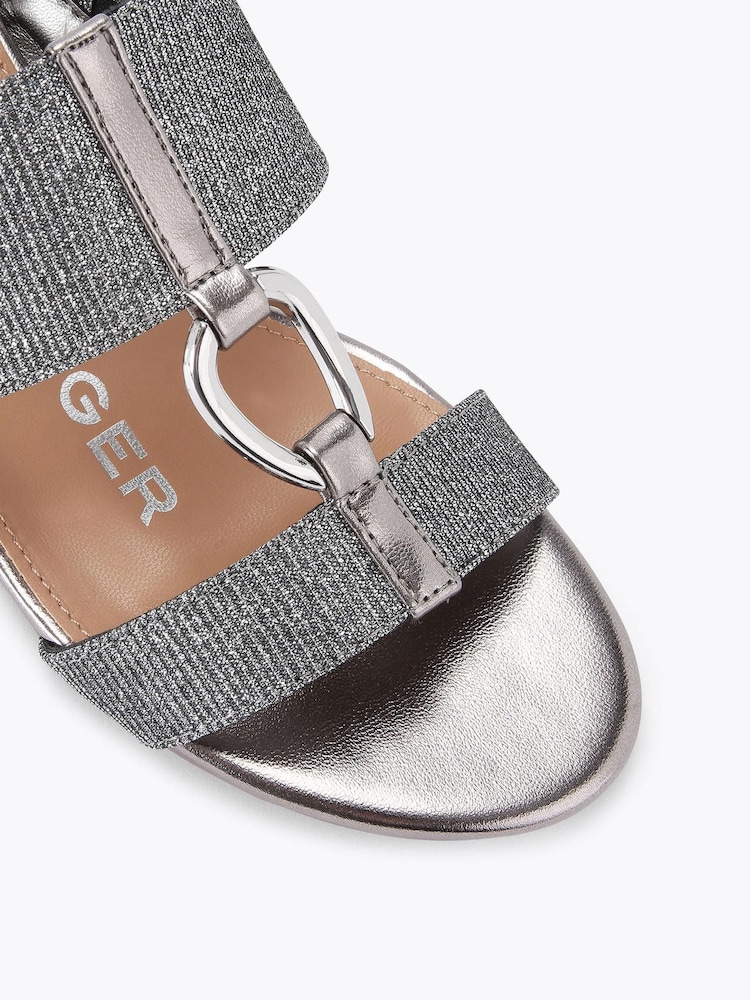 KG Kurt Geiger Pewter Arlo2 Sandals - Image 4 of 4