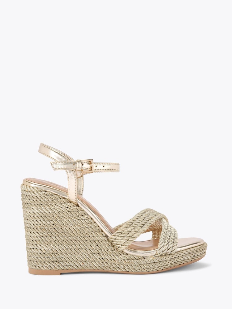 KG Kurt Geiger Gold Phoebe2 Sandals - Image 1 of 4