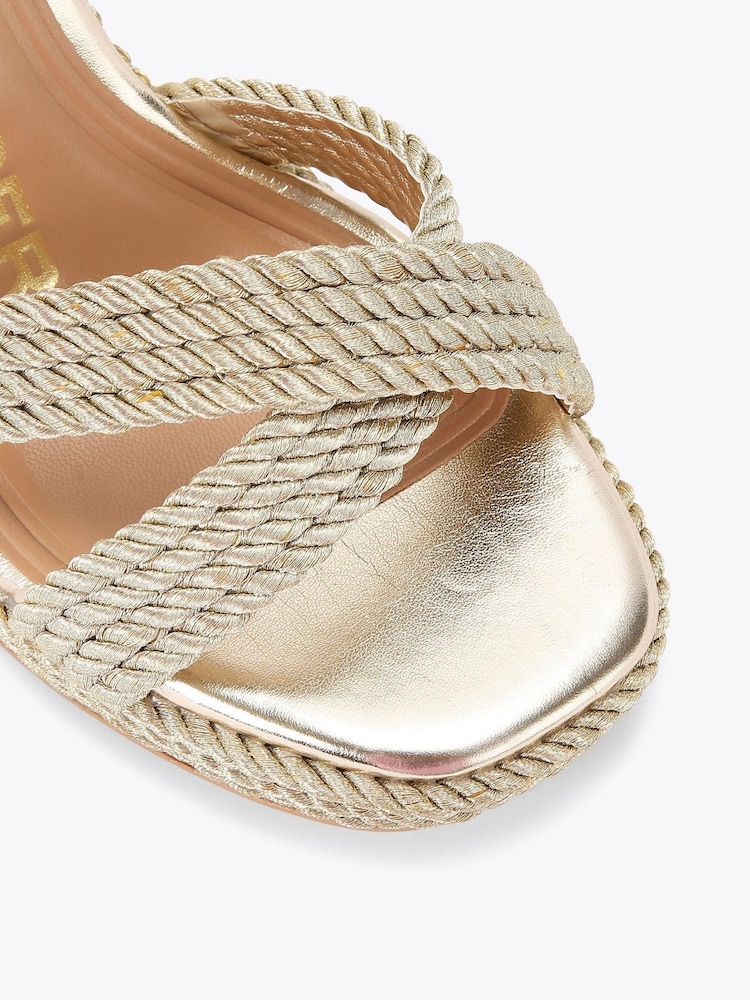 KG Kurt Geiger Gold Phoebe2 Sandals - Image 4 of 4