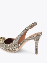 Kurt Geiger London Silver Belgravia High Sling Shoes - Image 4 of 5