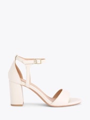 KG Kurt Geiger Cream Faryn Block Sandals - Image 1 of 4