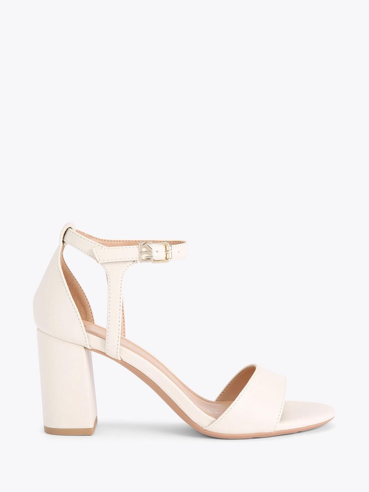 KG Kurt Geiger Cream Faryn Block Sandals - Image 1 of 4